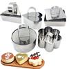 Mini Bakring Hittebestendig Multifunctioneel Corrosiebestendig Roestvrij Staal Mousse Taartvorm Ring voor Keuken