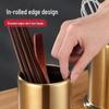 Stainless Steel and Bamboo Skewer & Chopstick Holder