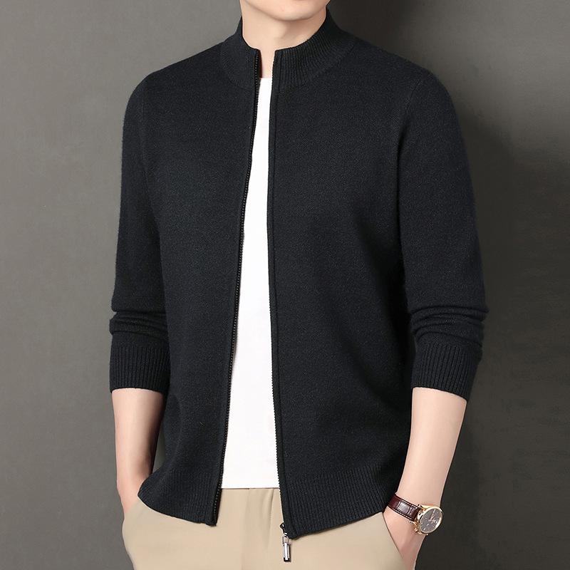 Men's Trendy Knit Cardigan - Autumn/Winter Fashion, Comfortable Casual Sweater Jacket