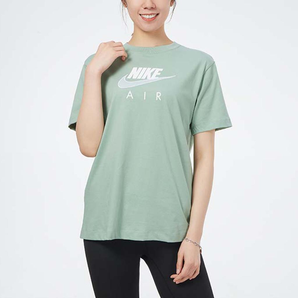 Nike Air Logo Casual Sports Short-Sleeve T-Shirt Women Tops Emerald CZ8615-006