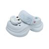 Cartoon cute fun hole shoes women's summer wear thick-soled non-slip student Internet celebrity bag head half slippers clouds