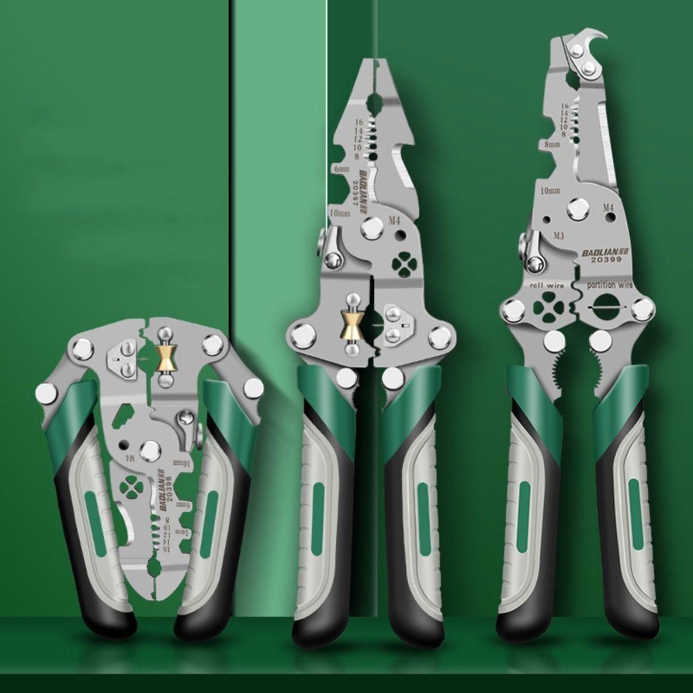 Multi-functional Foldable Wire Stripper Professional Wire Cutting Pliers  Motor Repair