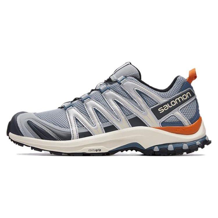 SALOMON XA Pro 3D ADV Slip Resistant, Abrasion Resistant, Breathable Low top Outdoor Shoes Unisex Sandfield Gray L47245600