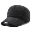 Hat Men's Winter Fleece Ear Protector Warm Cap Dad Grandpa Outdoor Cold Baseball Cotton Hat