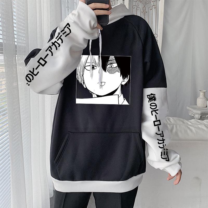 

Популярное японское аниме My Hero Academia Todoroki Shoto Harajuku Manga мужская толстовка с капюшоном зимняя женская одежда больших размеров верхние толстовки