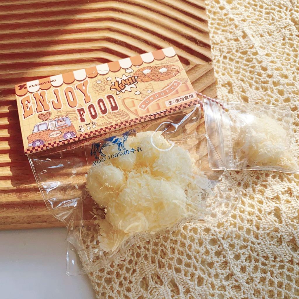 Cute Cartoon Food Squeeze Toy Silicone Pinch Slow Rebound Decompression Toy for Adult Kids Gift Stress Reliever Toys