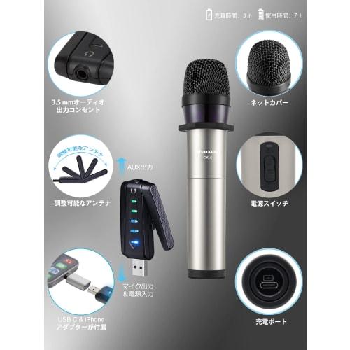 ALVOXCON UM410Pro Wireless USB Microphone, Compact Handheld UHF Condenser Microphone, Compatible with ZOOM, PCs, Speakers, iPhones, and Android Phones