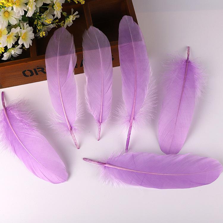 50Pcsdiy Goose Feather Hard Big Floating Feathers Wedding Children Handmade Decorative Materials Dream Catcher Feathers