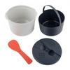 Space Saving Microwave Rice Cooker for Small Kitchens Dorms RVs and Office Use