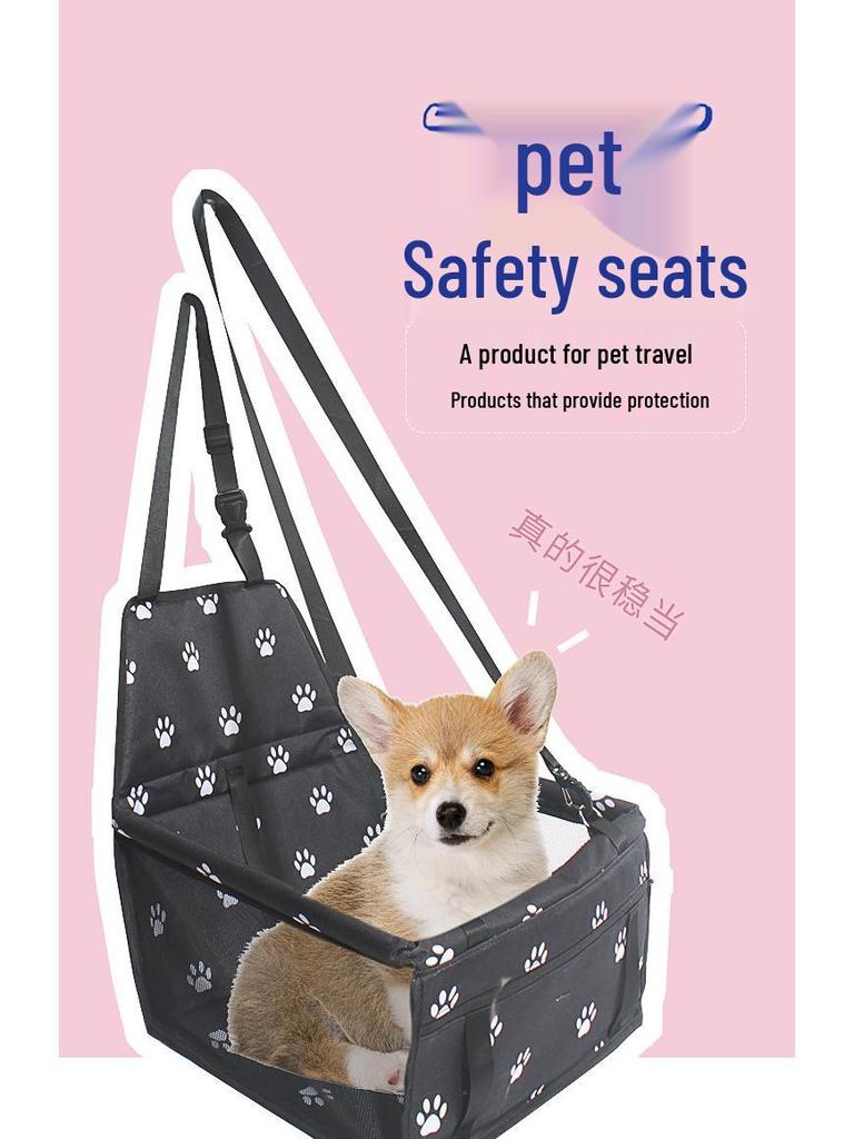 Pet Car Seat Pad: Safe Booster & Anti-Dirty Bed for Dogs & Cats