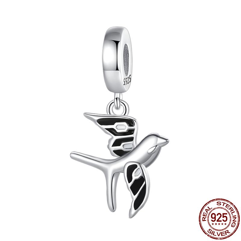 100% 925 Strerling Silver Bee Series Charms Fit Original Diy Bracelet Beads DIY Jewelry For Women