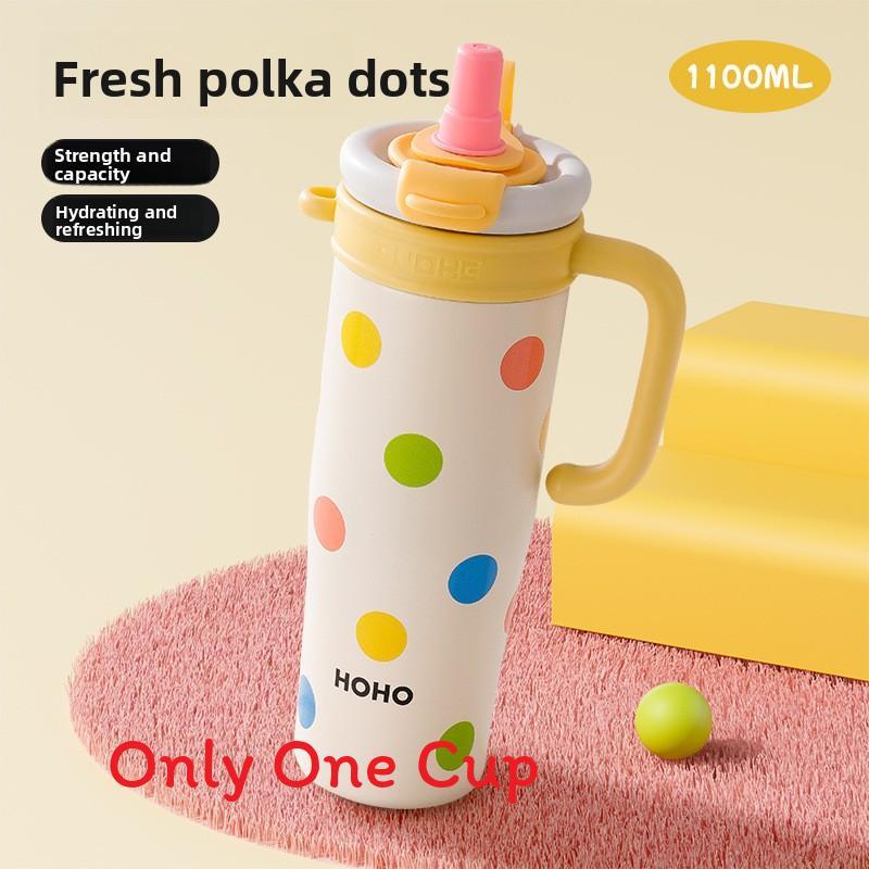 Large Capacity Insulated Travel Mug With Handle For Office And Commuting