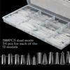 288PCS Poly Nail Gels Duals Forms Nail Builder Extension Gels Nail Mold Full Cover Acrylic False Nail Tips Duals Forms