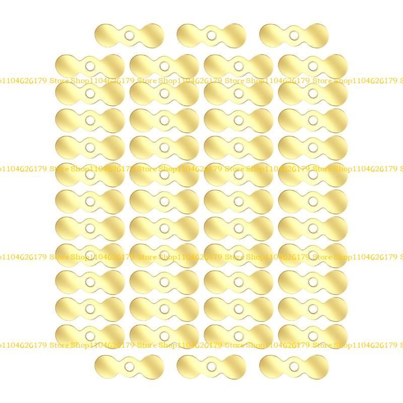 A1A2 50Pcs Fishing Propellers Slices Lures Replacement Fly Propeller Fishing Lures