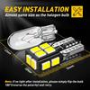 10Pcs AUXITO T10 Canbus LED Lights W5W 168 LED Bulbs No Error 2835 SMD 6000K White Car Interior Lighting Automotive Dome Lamp