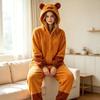 Unisex Einteiler Capybara Kigurumi Erwachsene Fleece Anime Schlafanzug Hausanzug Weihnachten Halloween Cosplay Kostüm Overall