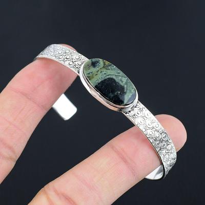 Sisters Day Deal 925 Sterling Silver Kambaba Jasper Gemstone New Bangle Jewelry