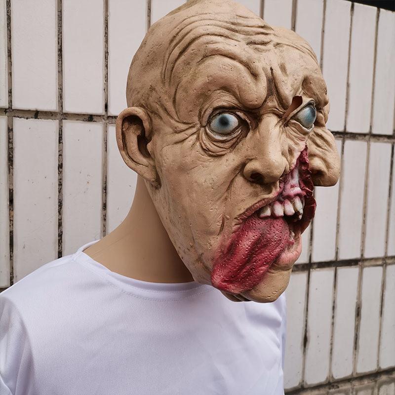 Resident Evil Blood Zombie Mask With Three Eyes For Halloween Horror Props Event