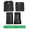 For Tesla Model Y Launch Juniper 2025 Model 3 Highland 2024 Center Console Eyeglasses Storage Box Armrest Box Silicone Pad
