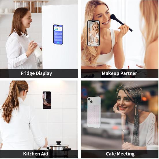 2 Pack Silicone Double-Sided Suction Grip – 40 Cups per Side, Strong Hold for iPhone, Galaxy, Pixel, Android – Hands-Free for Selfies & Videos