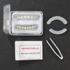 Exaggerated Eight-Tooth Gold Grillz with Copper Zirconia - Trendy European and American Hip Hop Accessory