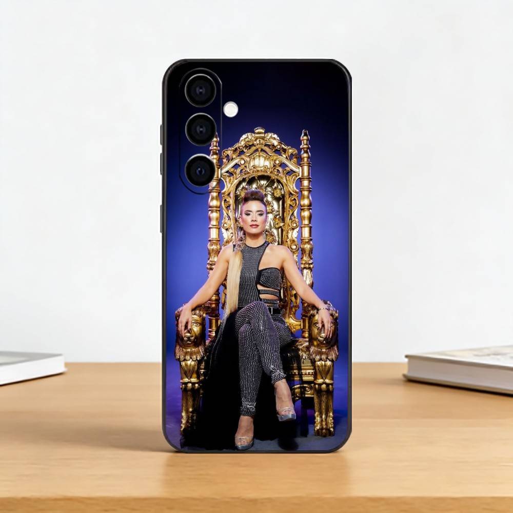 Queen of Flow La-Reina-Del-Flow Phone Case For Samsung Galaxy A73,A72,A71,A70,A53,A52,A51,Others Soft Black Cover