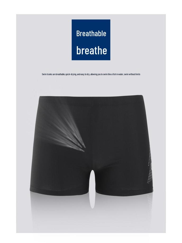 Men's Plus Size Swim Trunks with Cap - Loose Fit Fashion Swimsuit