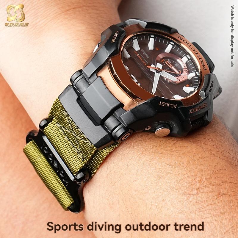 for Casio G-SHOCK series Airmaster generation GR-B100/GR-B100-1A2/3/4/ GB modified nylon canvas watch with men's bracelet
