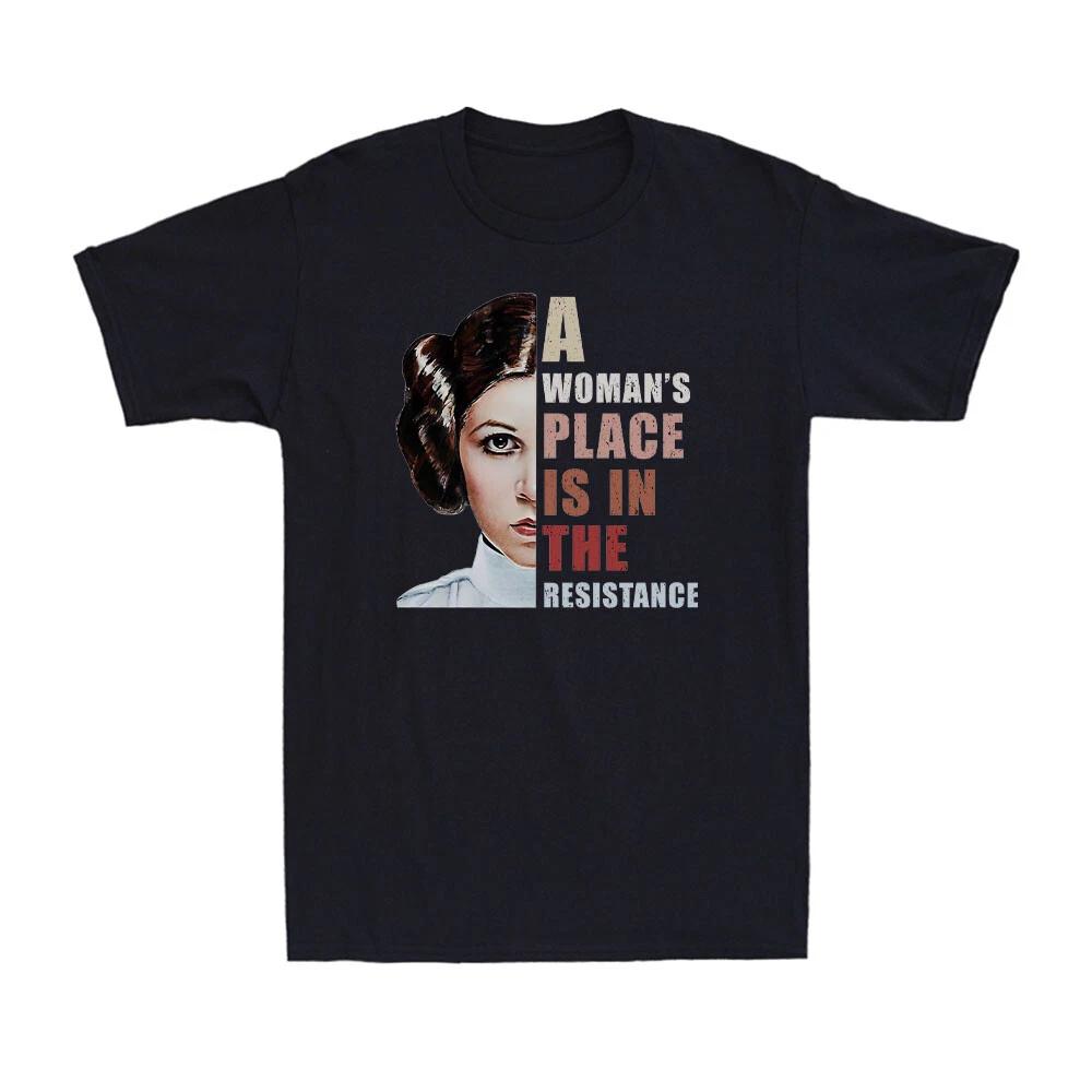 Men s and Women s T-shirts A Woman s Place Is In The Resistance Feminist Shirt Vintage Unisex T-Shirt S