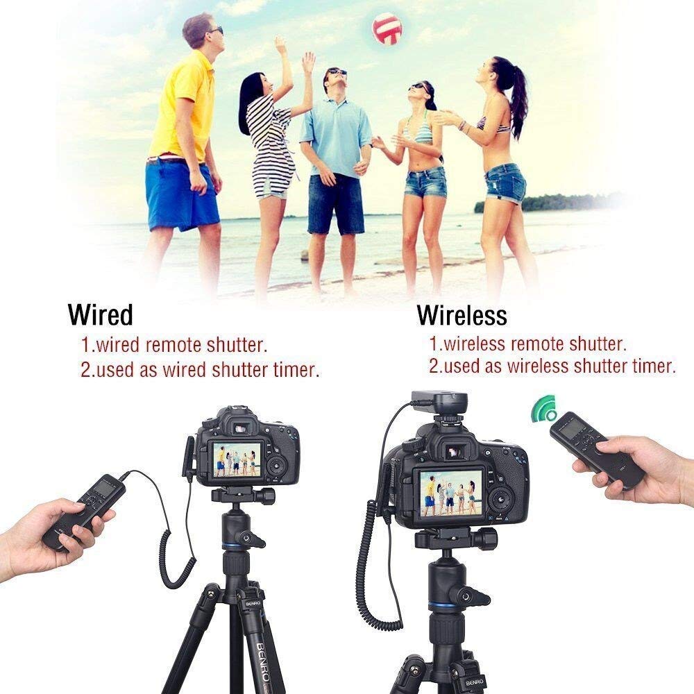 PHOLSY Wireless Release Timer Remote Controller HDR Interval Bulb Timer for Nikon D700 Z8, Z9, Z5, Z7-II, Z6-II, D750, D780, D7500, D7200, D5600,