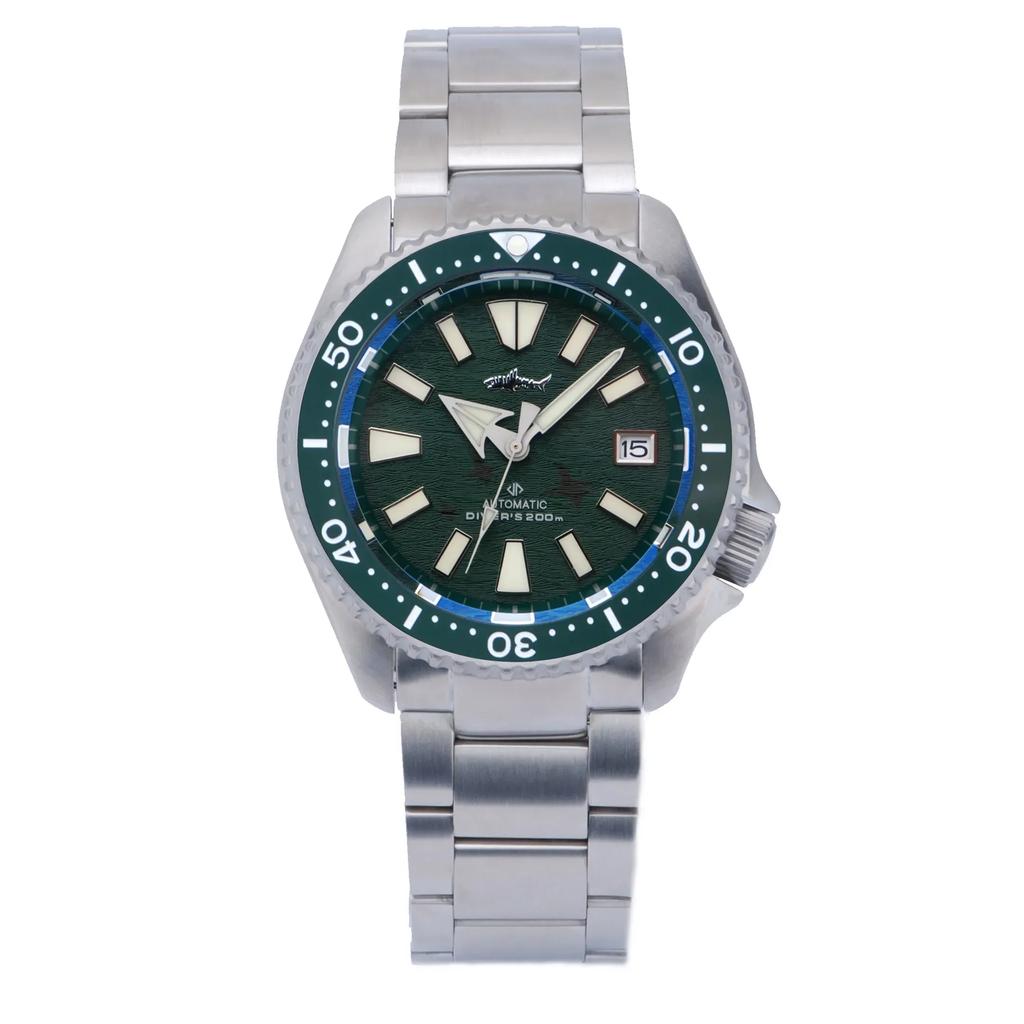 Heimdallr SKX007 Diving Watch Titanium NH35 Fully Automatic Sapphire Crystal 20Bar Waterproof C3 Ultra Bright Luxury Men's Watch
