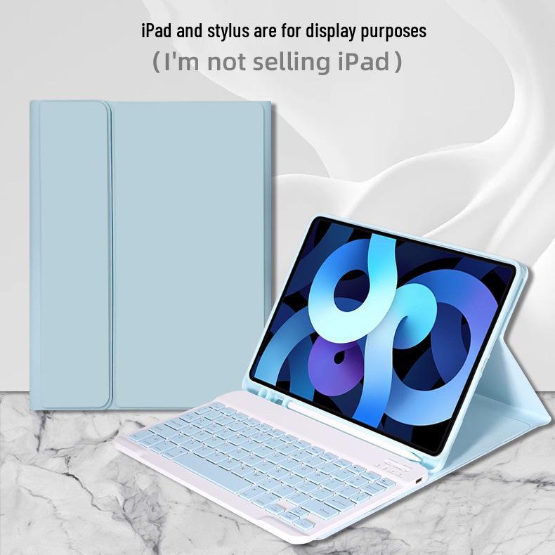 11th Gen iPad Wireless Bluetooth Keyboard & Protective Leather Case for Apple M5 2025, Air 13-inch Tablet.