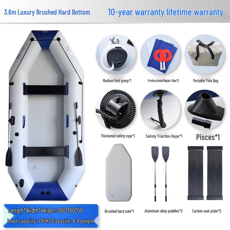 Durable Thickened Inflatable Kayak - Professional Lure Boat