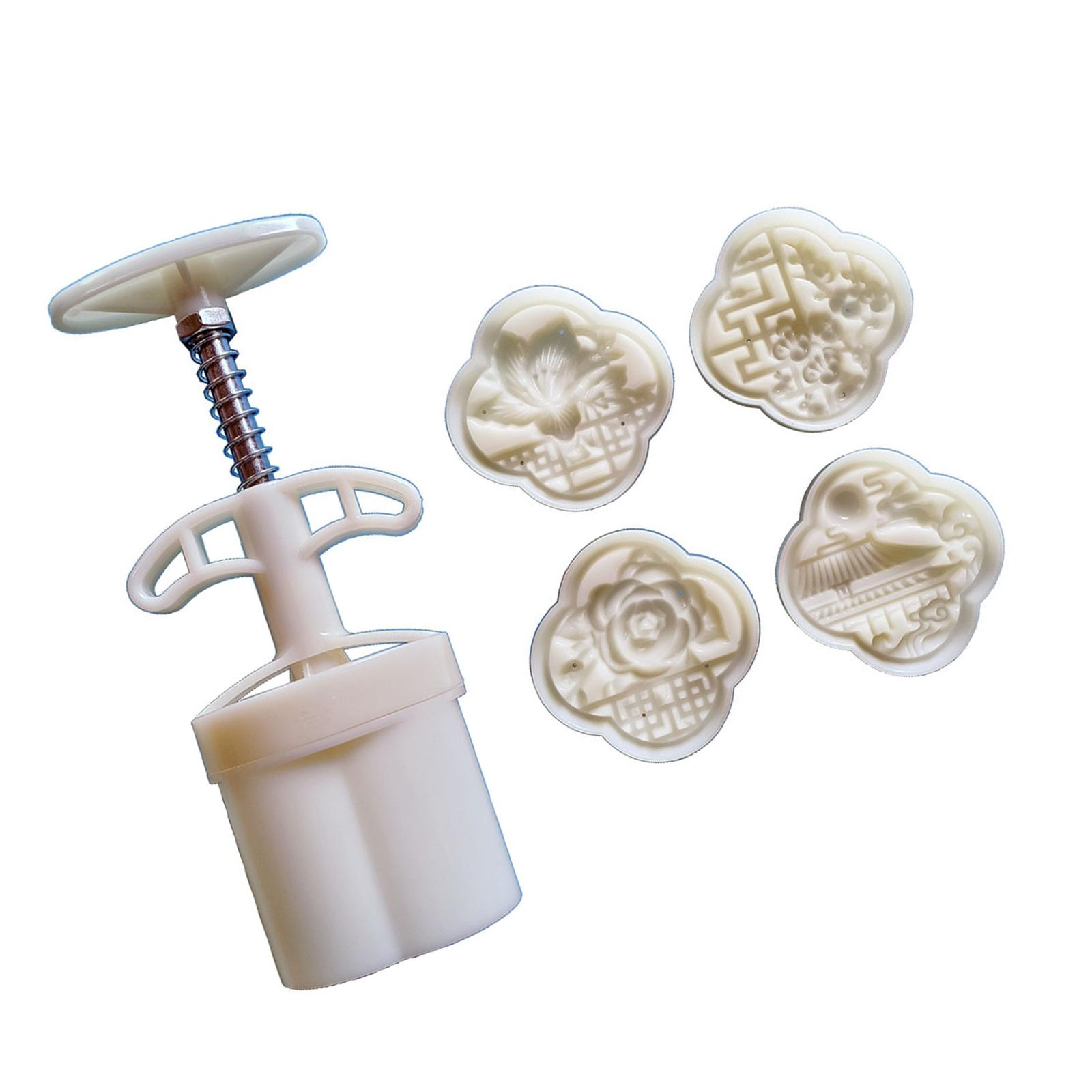 

Форма для приготовления лунных пряников своими руками с круглыми штампами для печенья с иероглифами, кондитерская форма для Праздника середины осени и свадебной выпечки