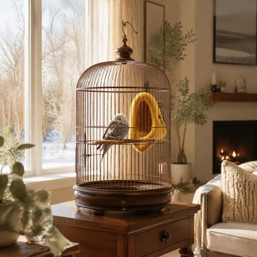 Foldable Design Plush Blanket Cage Hand Washable Bird Warm Corner Fleece Bird Blanket For Parakeet