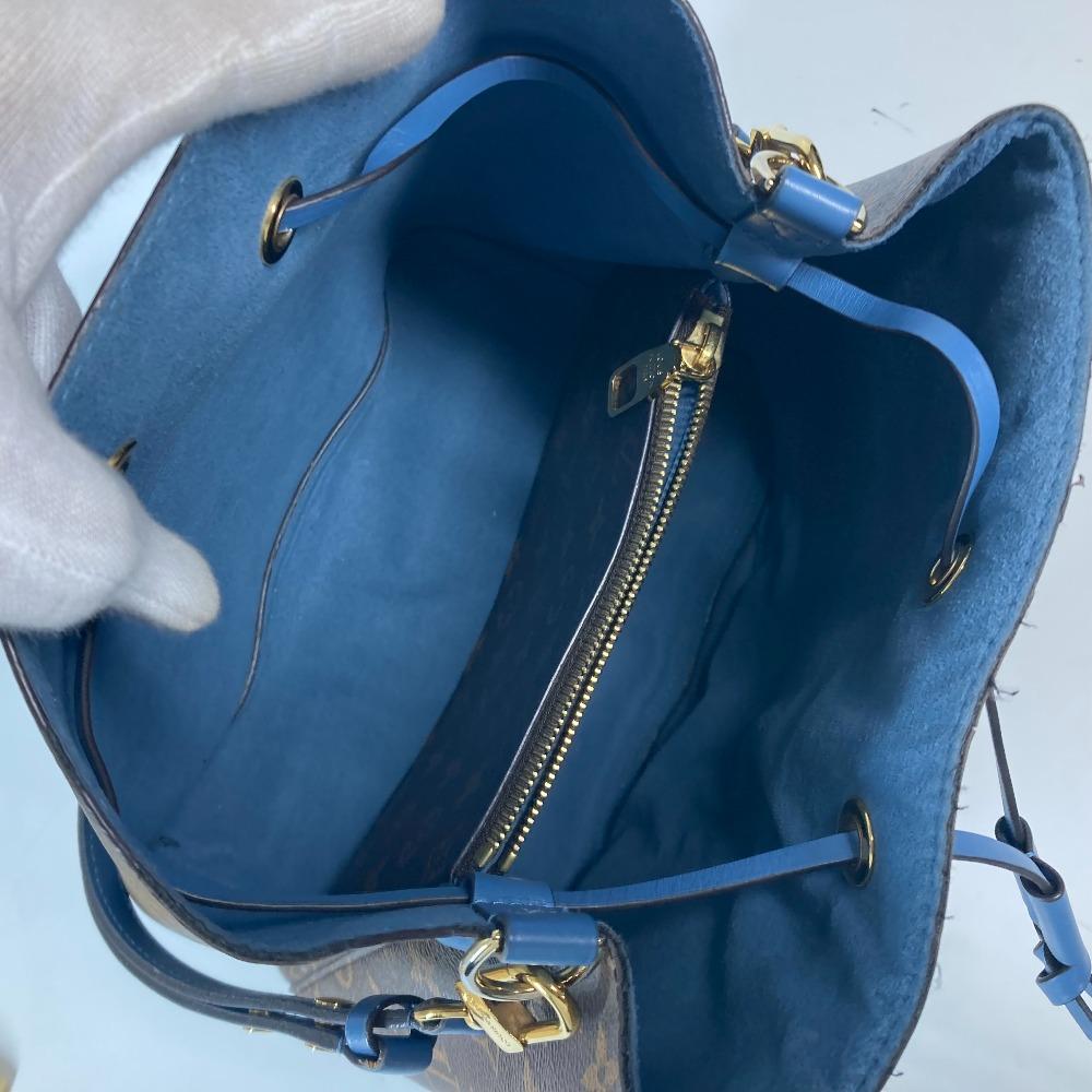 Louis Vuitton M43569 Monogram Neonoe Bucket type Shoulder Bag Brown x blue