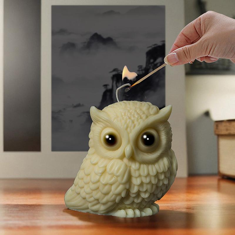 Cute Owl Candle Silicone Mold  Animal Owl Silicone Mold Owl Concrete Mould Gypsum Mold Owls Cake Molds Christmas Gift