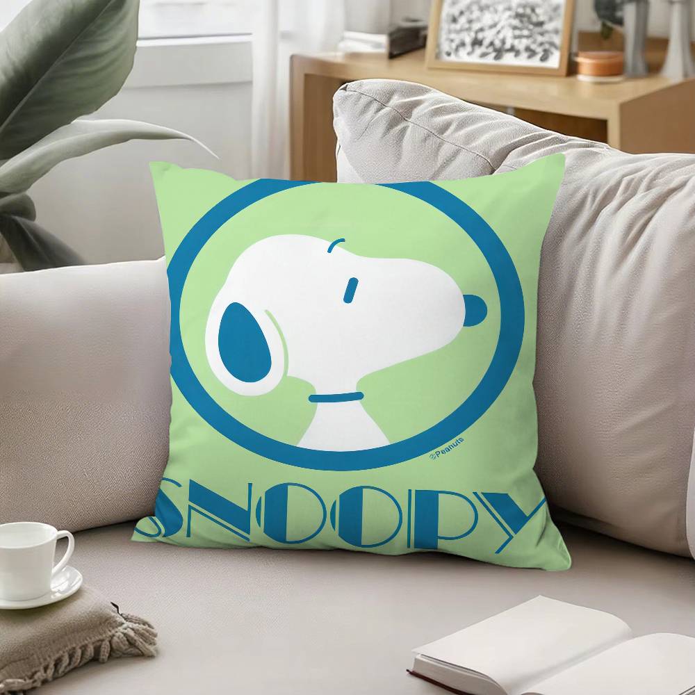 Cartoon Dog-S_SnoopyS Pillow Case Pattern Printed Pillowcase For Living Room Sofa Cushion Cover & Bedroom Decor