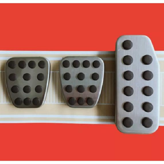 For 2009- Honda Fit Manual Pedals Set Gas Brake Clutch Pedal Pad Cover Kit