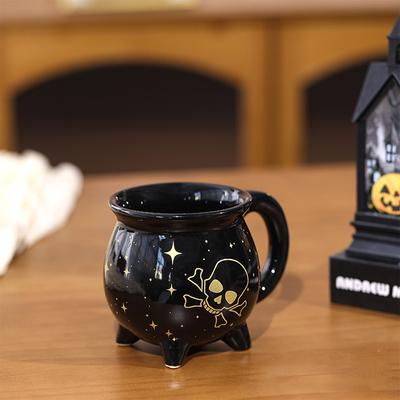 2025 Hexe Tasse Keramik Kaffeetasse Dekorative Trinktassen Küchen Trinkgeschirr Porzellan Teetassen Halloween Geschenke Hexenkessel