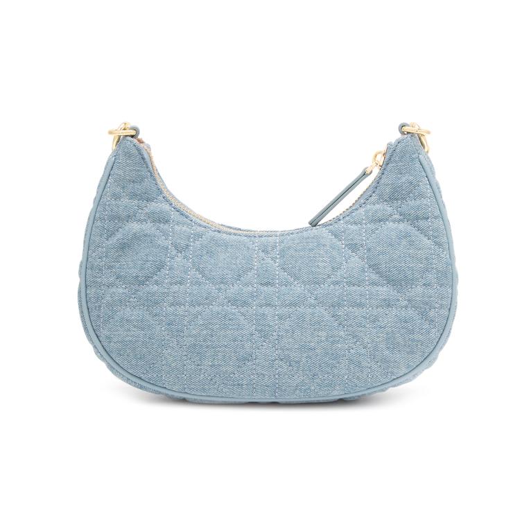 New ELLE Fabric Shoulder Bag Women's Black/Brown/Light Blue E22F1422462