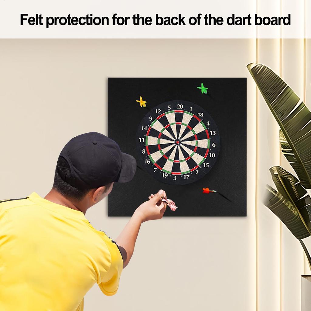 Dartboard Wall Protector Self-Adhesive Felt Wall Protector Spliced Wall Border for Professional Darts Dart Board Accessories
