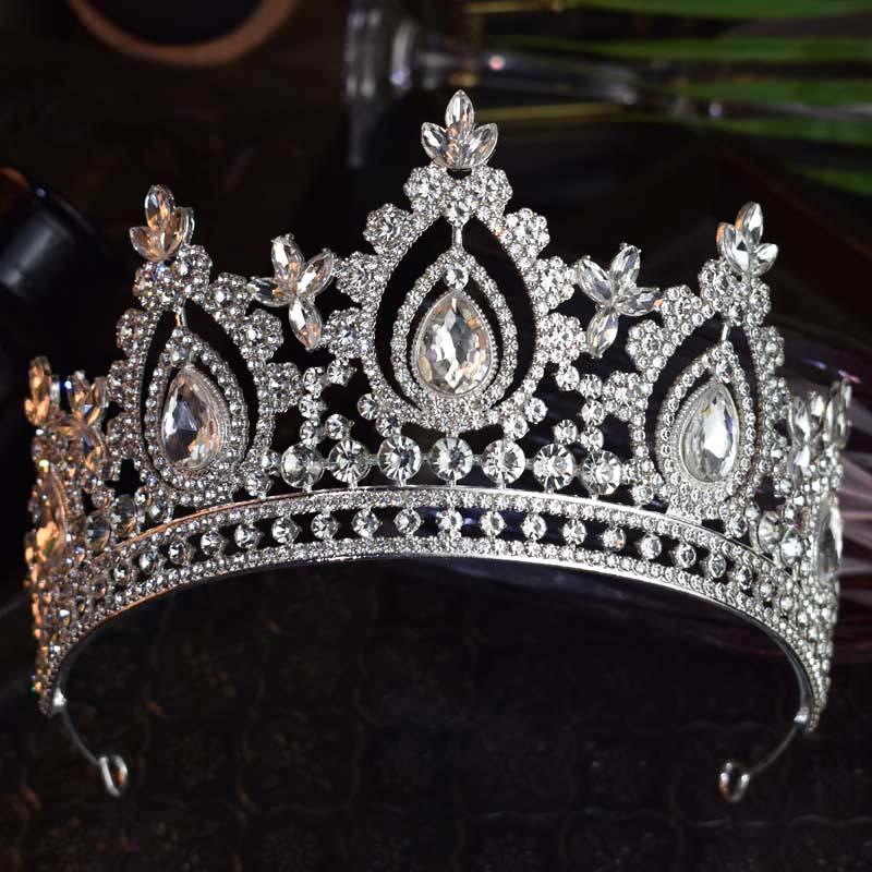 The Bride's Crown Wedding Main Veil  Birthday Hair Accessory  Beauty Pageant Fashion Show  Award Ceremony Tiara  and Grand Style