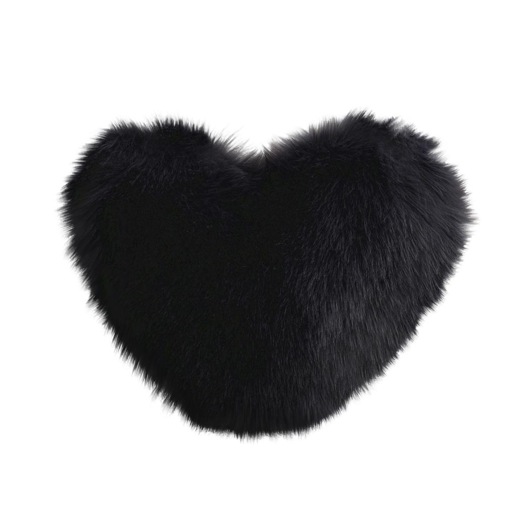 Creative Heart-Shaped Plush Throw Pillow/Cushion/Backrest With Insert/Sofa Lumbar Support