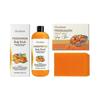 Sapone in Barra e Bagnoschiuma al Cachi per il Controllo degli Odori Corporei, Sapone Deodorante Naturale per l'Odore degli Anziani, Gel Doccia Rimuovi Odori Corporei, Cachi