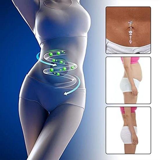 xiaoxin Clip-on Navel Ring - Non-hole Fake Belly Button Butterfly Heart Body Piercing Jewelry