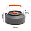 1.1l Camping Water Kettle Outdoor Coffee Pot Lightweight Aluminum Alloy Portable Hiking Picnic Travel Boiling Cookware Brew Gear