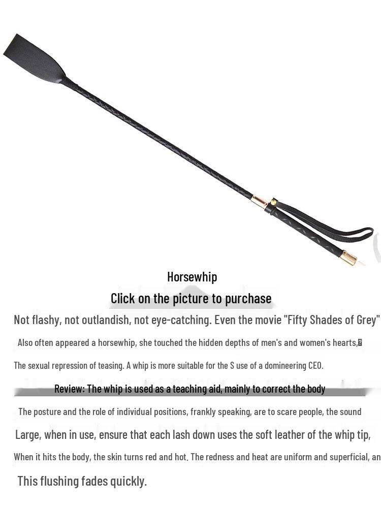 Flirty Pink Leather SM Whip - Adult Flirtatious Spanking Prop for Women