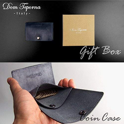 [Dom Teporna] Bridle Leather Tri-fold Wallet, Small Mini Wallet, Compact, Genuine Leather Wallet, Purse, Men's & Women's, Brown