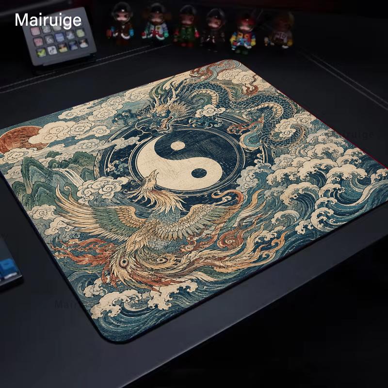 Yin-Yang Balance E-Sport Mauspade Gaming Dekoration PC Schreibtisch Zubehör Mauspade Teppich Büro Dekoration Setup Gamer Schreibtischpad